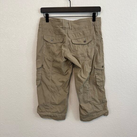 Kuhl Kontra Roll-Up Convertible Outdoor Hiking Cargo Shorts Khaki Brown Tan 4 - Picture 5 of 10